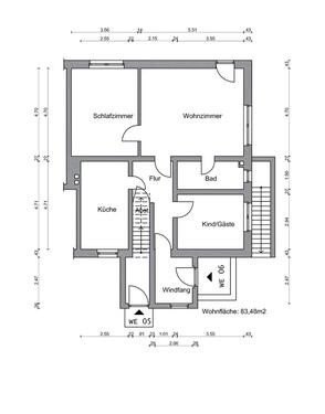 Foto - 3 Zimmer Erdgeschoßwohnung in Garz/Rügen