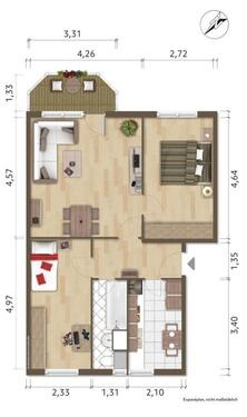 Foto - Etagenwohnung zur Miete in Hoyerswerda