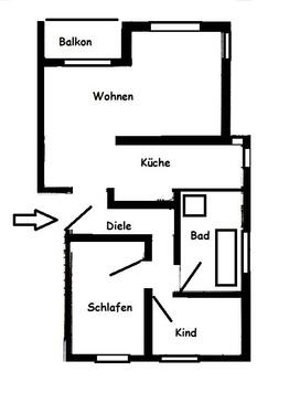 Foto - 3 Zimmer Etagenwohnung zur Miete in Kirchberg