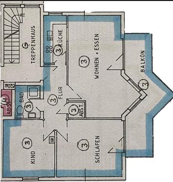 Foto - 3 Zimmer Etagenwohnung zur Miete in Waldsolms