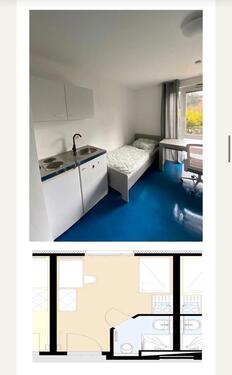 Foto - Studenten Appartement - 420,00&nbsp;EUR Kaltmiete, ca.&nbsp; 18,00&nbsp;m&sup2;