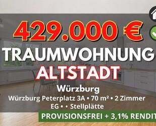 2 Zi 70 qm Moderne TRAUMWOHNUNG ALTSTADT: Eigennutz 3% Rendite - Würzburg
