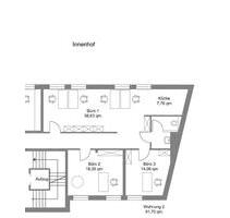 Praxis, Büro, Wohng.(90qm) im Gesundheitszentrum Thiewall - Hameln
