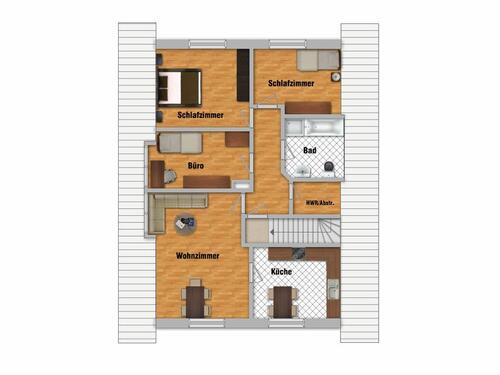 Foto - 4 Zimmer Etagenwohnung zur Miete in Rastede