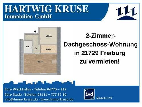 Foto - 2-Zimmer-Dachgeschoss-Wohnung - 360,00&nbsp;EUR Kaltmiete, ca.&nbsp; 48,00&nbsp;m&sup2;