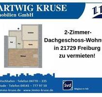 2-Zimmer-Dachgeschoss-Wohnung - 360,00&nbsp;EUR Kaltmiete, ca.&nbsp; 48,00&nbsp;m&sup2; in Freiburg (Elbe) (PLZ: 21729)
