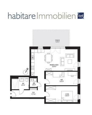 Foto - Erdgeschoßwohnung in Königs Wusterhausen zur Miete