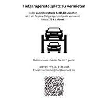 Duplex TG Stellplatz - Jamnitzerstr. 4 - 75,- Monat - München Au-Haidhausen