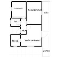 Schöne 3 Zmmer Eigentumswohnung mit schönen großen Garten - Flörsheim am Main