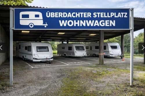 Foto - Wohnwagen Wohnmobil Stell platz zu vermieten Überdacht sicher Ruh