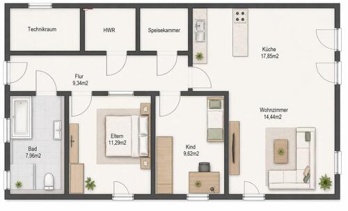 Foto - 5 Zimmer Erdgeschoßwohnung in Kirchroth