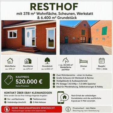 Foto - Traumhafter Resthof für Pferdehalter 