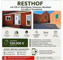 Traumhafter Resthof für Pferdehalter | 378 m² Wohnen | Scheunen - Wagenfeld