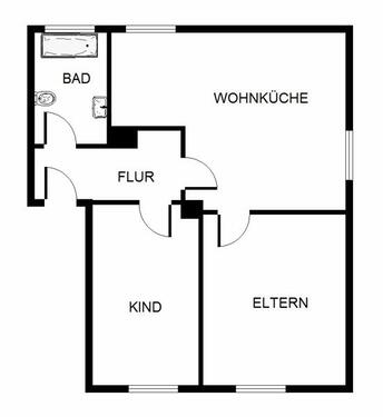 Foto - 3 Zimmer Erdgeschoßwohnung in Essen