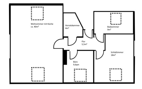 Foto - Erstbezug nach Sanierung: 3-Zi.-Dachgeschosswohnung in Langgöns