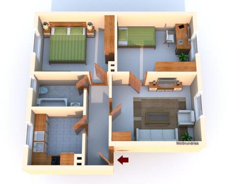 Foto - Etagenwohnung zur Miete in Parchim