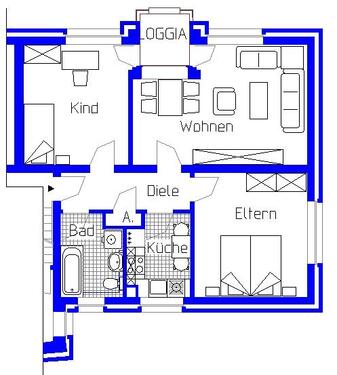 Foto - Charmante 3-Zimmer-Etagenwohnung mit Tageslichtbad in Minden zu vermieten