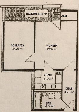 Foto - Vermietete 2-Zim.-Wohnung mit Top Lage in Koblenz-Metternich
