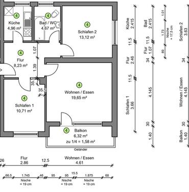 Foto - 2.5 Zimmer Etagenwohnung zur Miete in Gefrees