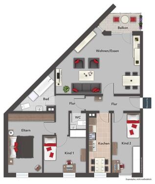 Foto - 4 Zimmer Wohnung Glinder Markt - 1.610,00&nbsp;EUR Kaltmiete, ca.&nbsp; 104,00&nbsp;m&sup2;