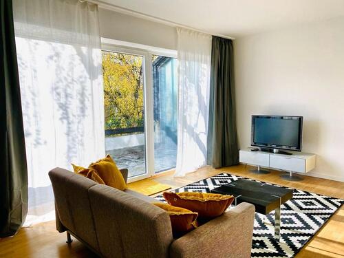 Foto - Stilvolles Apartment komplett möbliert mit eigenem Stellplatz vor den Toren Düsseldorfs