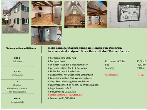 Foto - Kleine Wohnung im Herzen von Dillingen