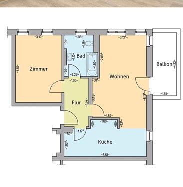 Foto - Anfragestopp!moderne 2 Raum Komfortwohnung