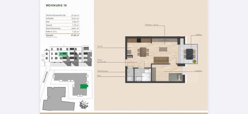 Foto - 2 Zimmer Etagenwohnung zur Miete in Randersacker