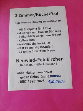 Foto - 3 Zimmer Hochparterre zum Kaufen in Neuwied