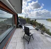 Traumwohnung 100 m² 1. Rheinlage Panoramaterrasse in Köln Porz