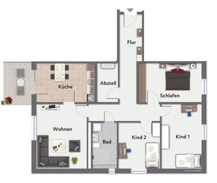 Foto - 4 Zimmer Etagenwohnung in Bielefeld