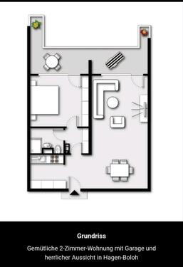 Foto - Wohnung mit Garage zu vermieten. Hagen,Boloh.