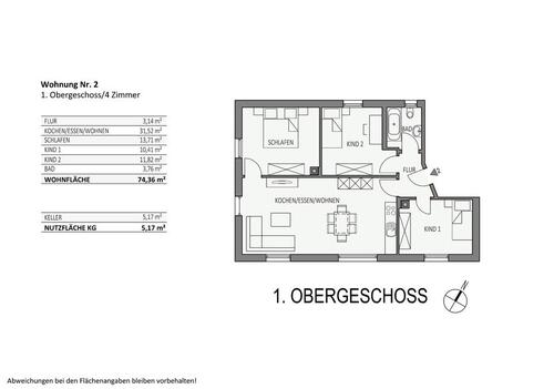 Foto - Etagenwohnung in Buchloe zur Miete