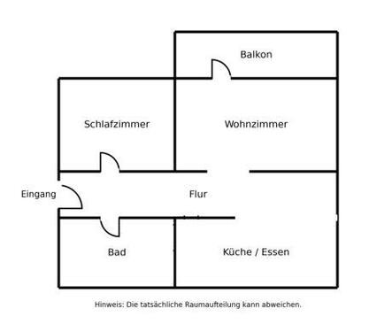 Foto - Wohnung 70 m² im 1. OG ab 01.03.2026