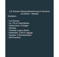 3,5-Zimmer-Maisonettewohnung im Zentrum von Berlin – Neubau