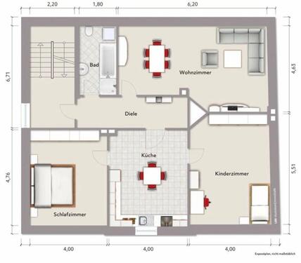Foto - Wohnung zu vermieten 80qm Dachgeschoss