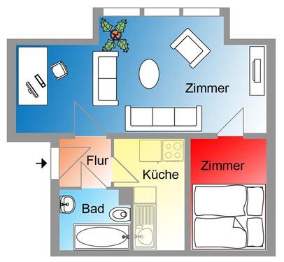 Foto - 2 Zimmer Etagenwohnung in Stralsund