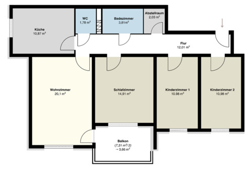 Foto - 4-Zimmer Wohnung in Lörrach mit traumhaften Ausblick
