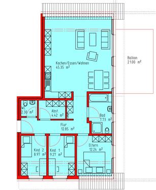 Foto - 4 Zimmer Etagenwohnung zum Kaufen in Bad Essen