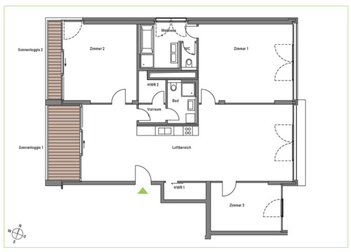 Foto - 4 Zimmer Etagenwohnung zur Miete in Düsseldorf