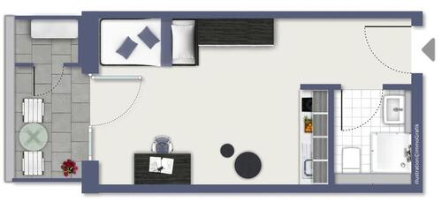 Foto - 1 Zimmer Mehrfamilienhaus, Wohnhaus zur Miete in Saarbrücken