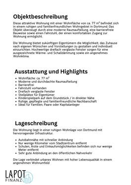 Foto - 3 Zimmer Etagenwohnung zum Kaufen in Dortmund