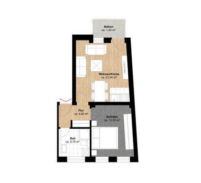 Foto - Etagenwohnung zur Miete in Magdeburg