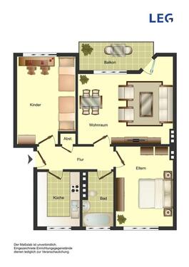 Foto - 3 Zimmer Etagenwohnung zur Miete in Aachen