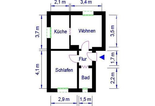 Foto - Etagenwohnung in Magdeburg zur Miete