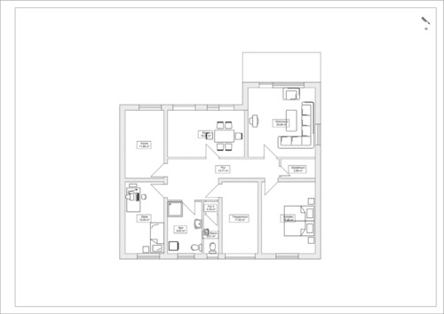 Foto - 4-Zimmer Wohnung mit Bad, Gäste-WC und Balkon