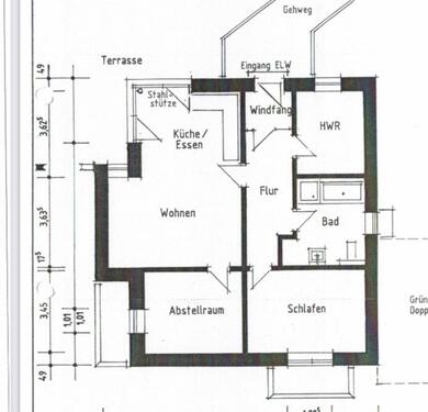 Foto - 3 Zimmer Etagenwohnung zur Miete in Warburg