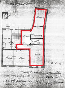 Foto - 3 Zimmer Wohnung, mit Blick auf dem August-Bebel-Platz