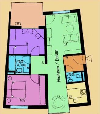 Foto - Nachmieter für möblierte 3 Raum Wohnung mit Balkon Stellplatz