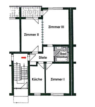 Foto - 3 Zimmer Wohnung - 900,00 EUR Kaltmiete,